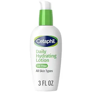 Cetaphil Daily Hydrating Lotion for Face, With Hyaluronic Acid, 3 fl oz, Lasting 24 Hour Hydration