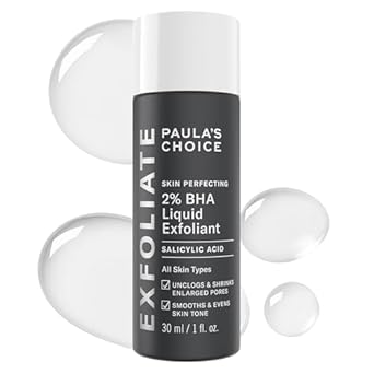 Paula's Choice SKIN PERFECTING 2% BHA Liquid Salicylic Acid Exfoliant-Facial Exfoliant for Enlarged Pores, Wrinkles & Fine Lines, Suitable for Blackhead-Prone Skin, Fragrance-Free